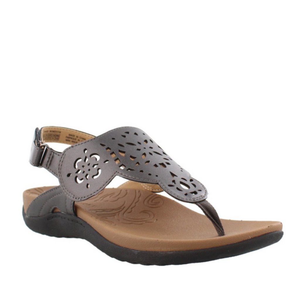 ROCKPORT Leather Sling Back Thong Sandals 10 Wide